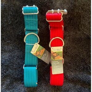 Martingale Dog Collars, Teal or Red, L/XL